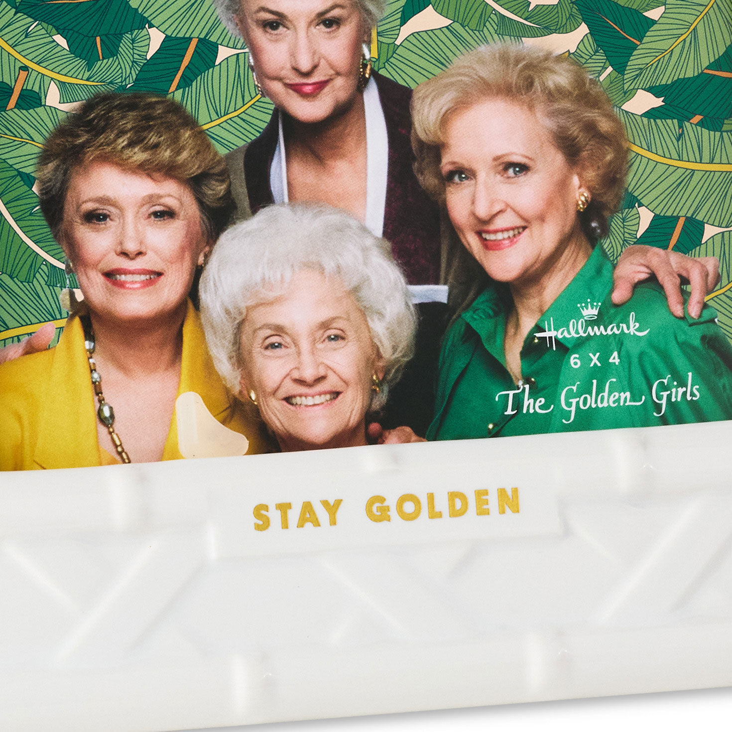 The Golden Girls Stay Golden Ceramic Picture Frame, 4x6 for only USD 33.99 | Hallmark