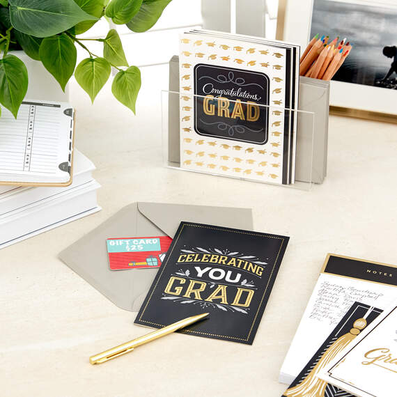 Assorted Black, White and Gold Graduation Cards, Pack of 12, , large image number 9