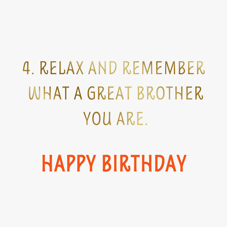 Have Fun and Relax Today Birthday Card for Brother, , large image number 2