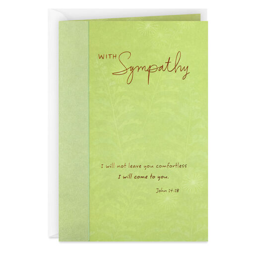 Caring Friends and Comforting Memories Religious Sympathy Card, 