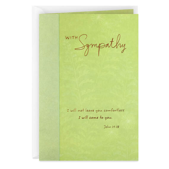 Caring Friends and Comforting Memories Religious Sympathy Card