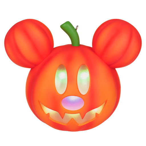 Disney Mickey Mouse Mysterious Mickey Jack-o'-Lantern  Ornament With Light, 