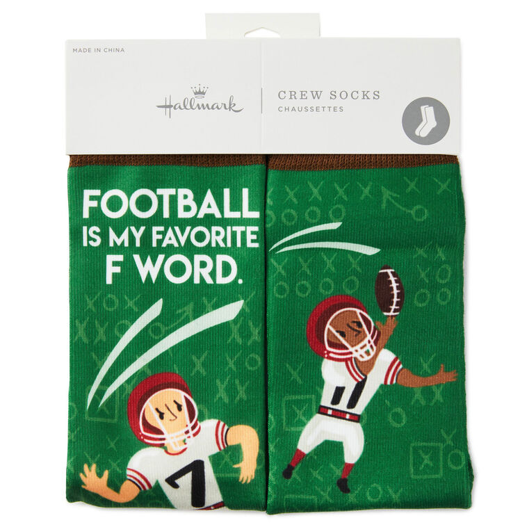 Football Novelty Crew Socks  image number 2
