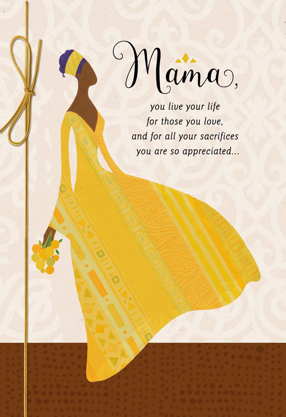 Mama, You Are a Wonderful, Shining Example Birthday Card