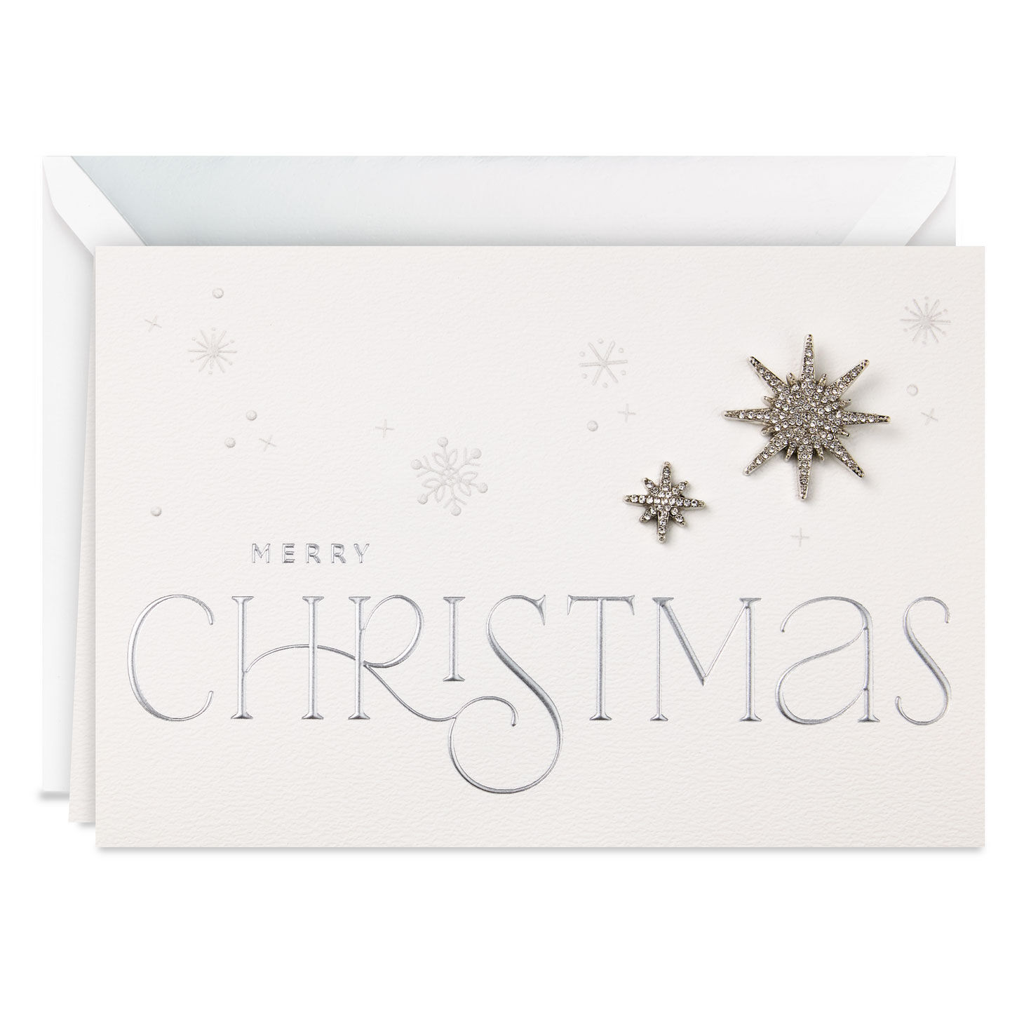 Center of Everything Good Romantic Christmas Card With Hair Pins