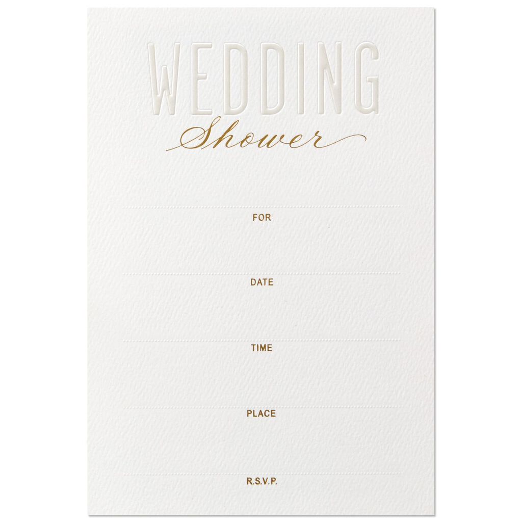 Embossed Dots Bridal Shower Invitation Box Of 12 Invitations Embossed Dots Bridal Shower Invitation