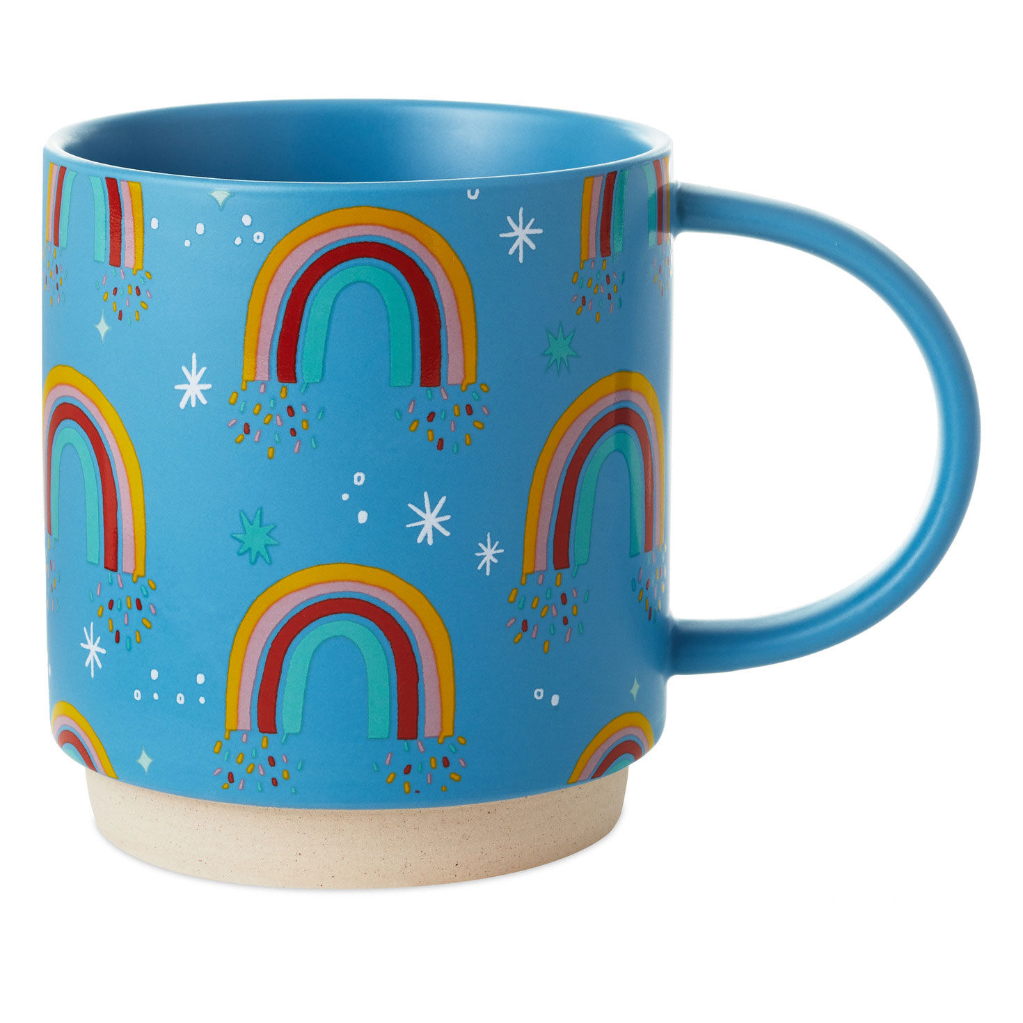Vintage Thermoserv Rainbow Insulated Coffee Mug Cup w Handle 4 Multicolor  12oz