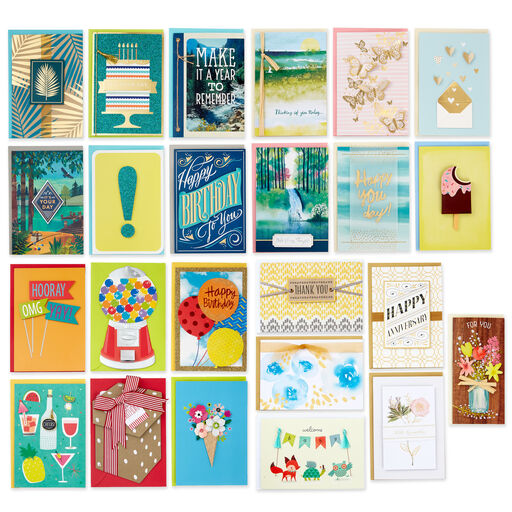 The Best Card Company Congrats Food Puns - 20 Assorted Boxed  Congratulations Note Cards with Envelopes (4 x 5.12 Inch) - AM8849CGG-B2x10