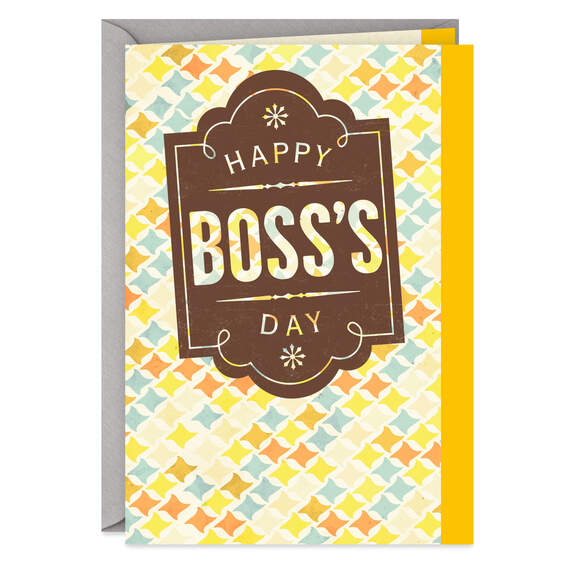 Celebrating and Honoring You Boss's Day Card