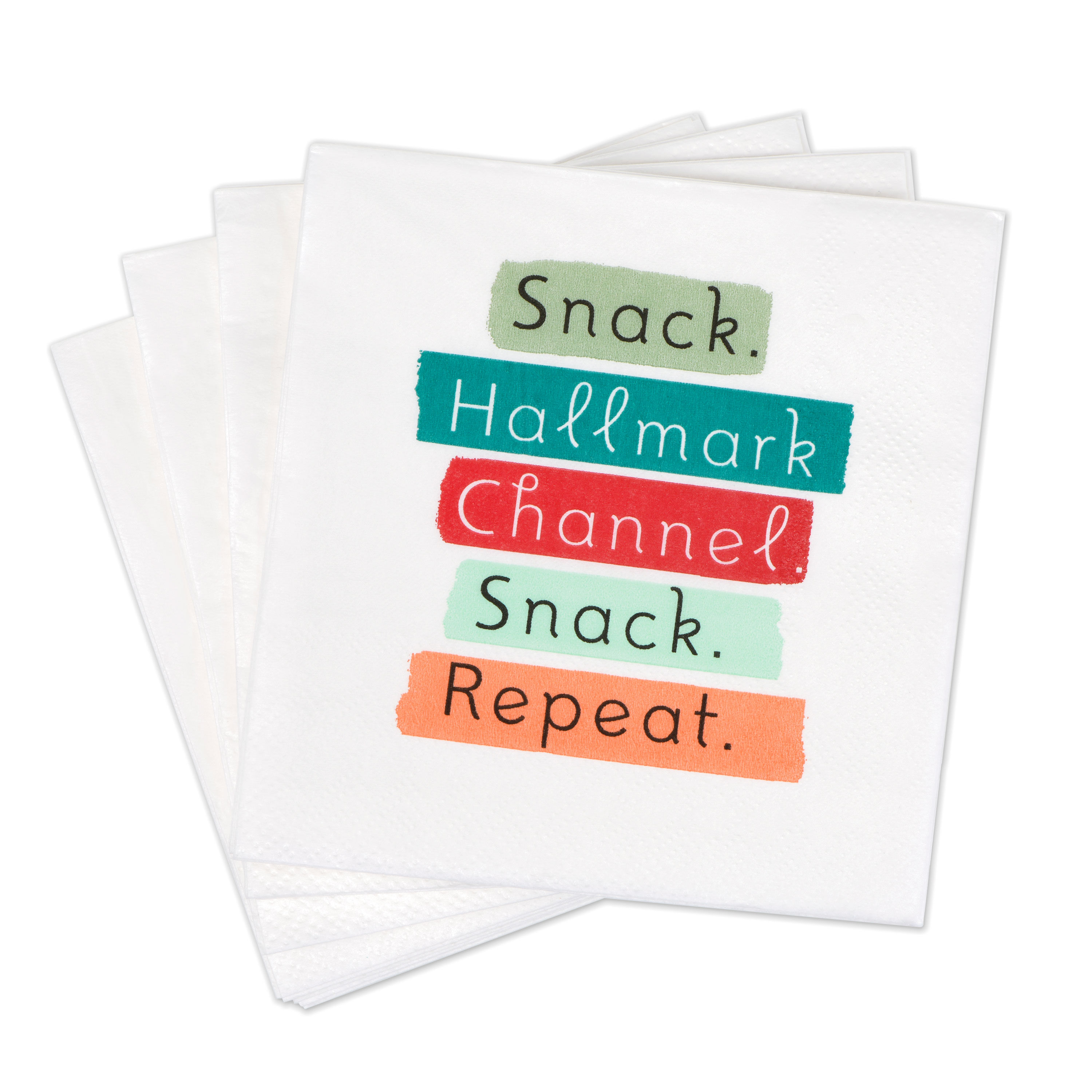 Hallmark Channel Snack Repeat Cocktail Napkins, Pack of 20 - Party  Tableware - Hallmark