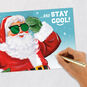 Stay Cool Santa Pop-Up Christmas Card for Nephew Signing card image number 6