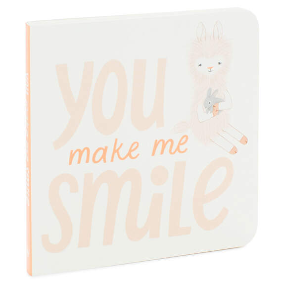 MopTops Llama Stuffed Animal With You Make Me Smile Board Book, , large image number 4