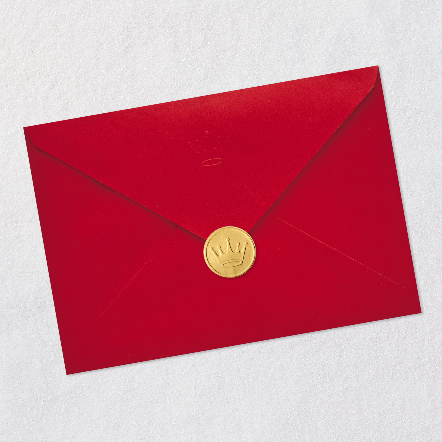 Black Woman Silhouette Granddaughter Christmas Card Envelope Back with Seal image number 7