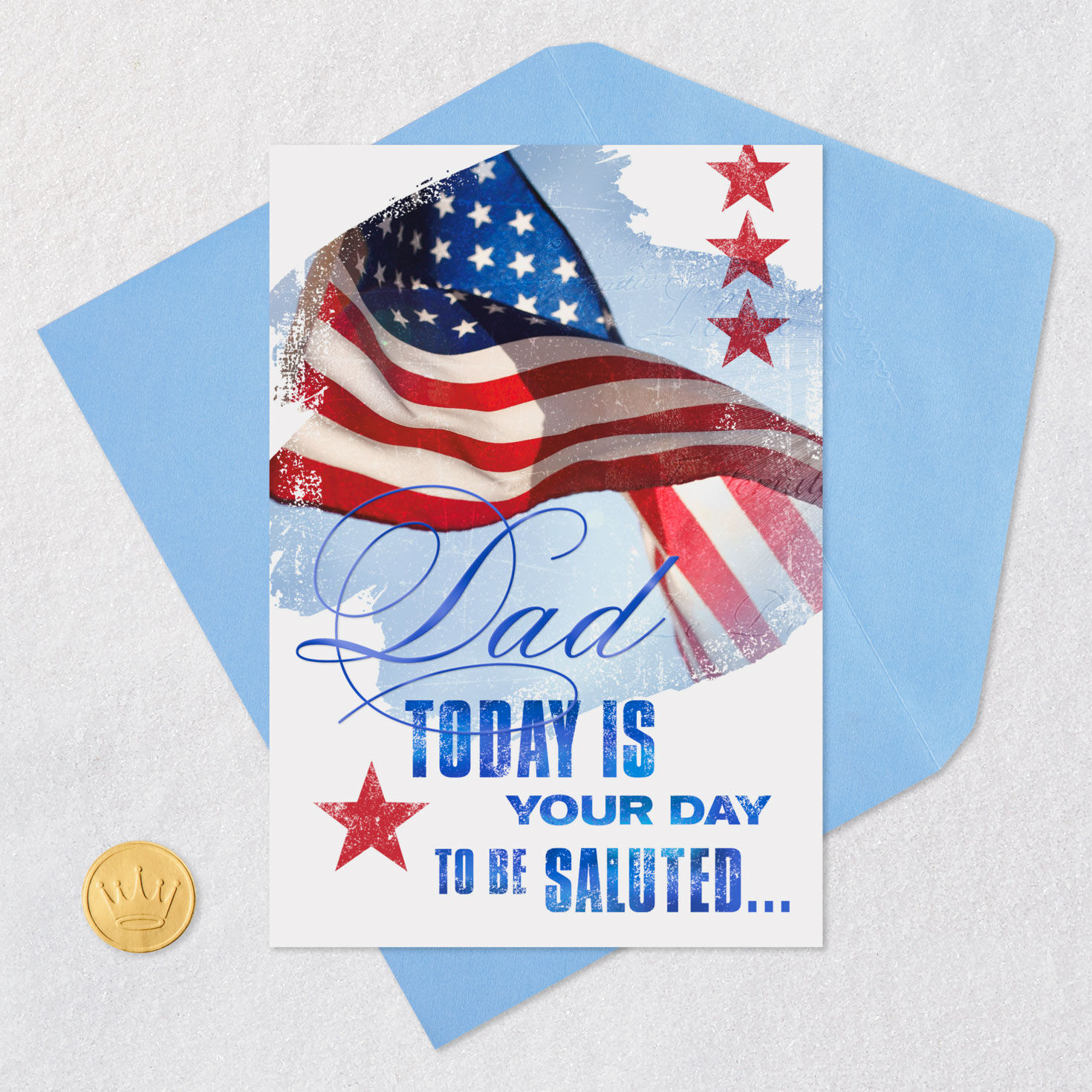 American Flag We Salute You Veterans Day Card for Dad for only USD 2.99 | Hallmark