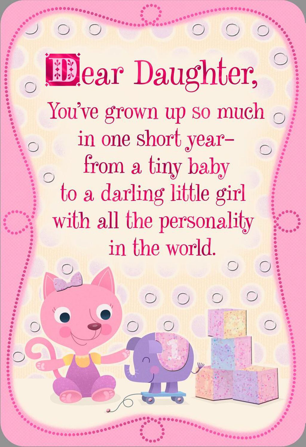 pink kitten 1st birthday