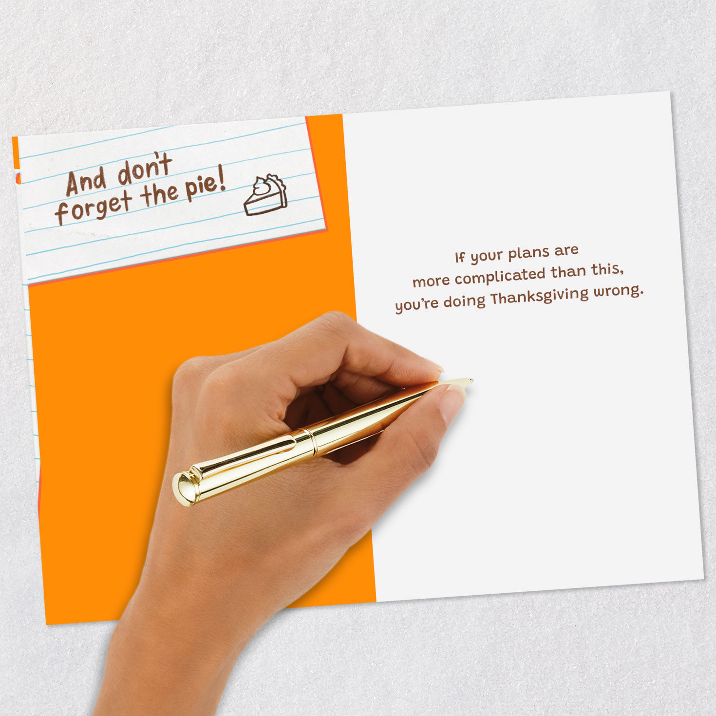 Turkey Day Fun List Thanksgiving Card Signing card image number 7