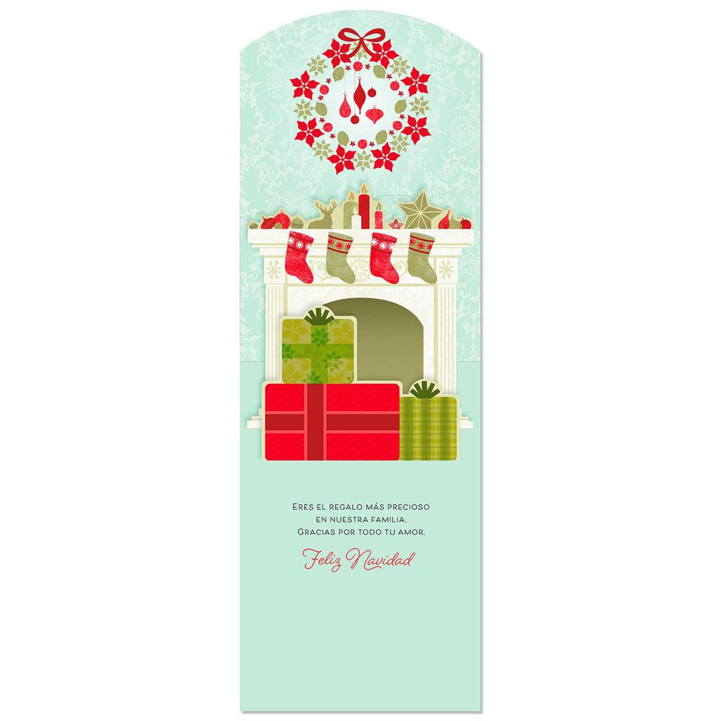 Most Precious Gift Spanish Language Pop Up Christmas Card For Most Precious Gift Spanish Language Pop Up Christmas Card For Grandma