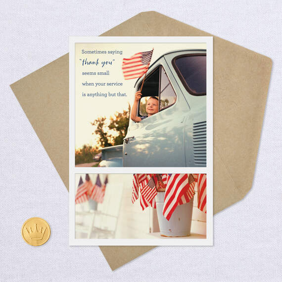 Sacrifice and Service Religious Veterans Day Card, , large image number 5