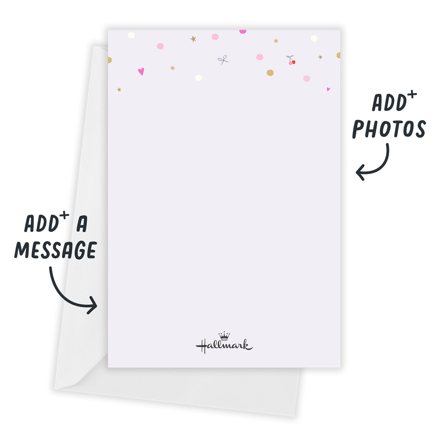 Champagne Glasses Personalized Shower Invitation Card back with Envelope indicating personalization image number 3