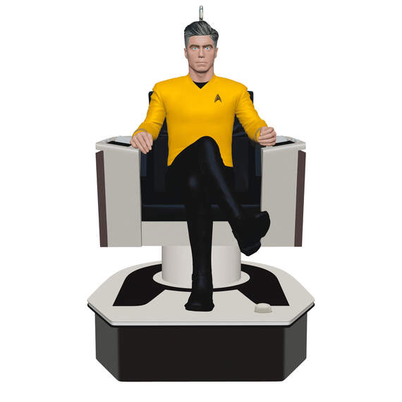 Star Trek™: Strange New Worlds Captain Christopher Pike Ornament With Sound, , large image number 1