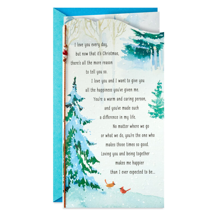 Once in a Lifetime Love Romantic Christmas Card