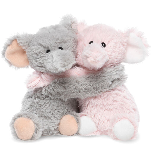 Warmies Hugs Heatable Scented Elephant Stuffed Animals, 7.5" H, 
