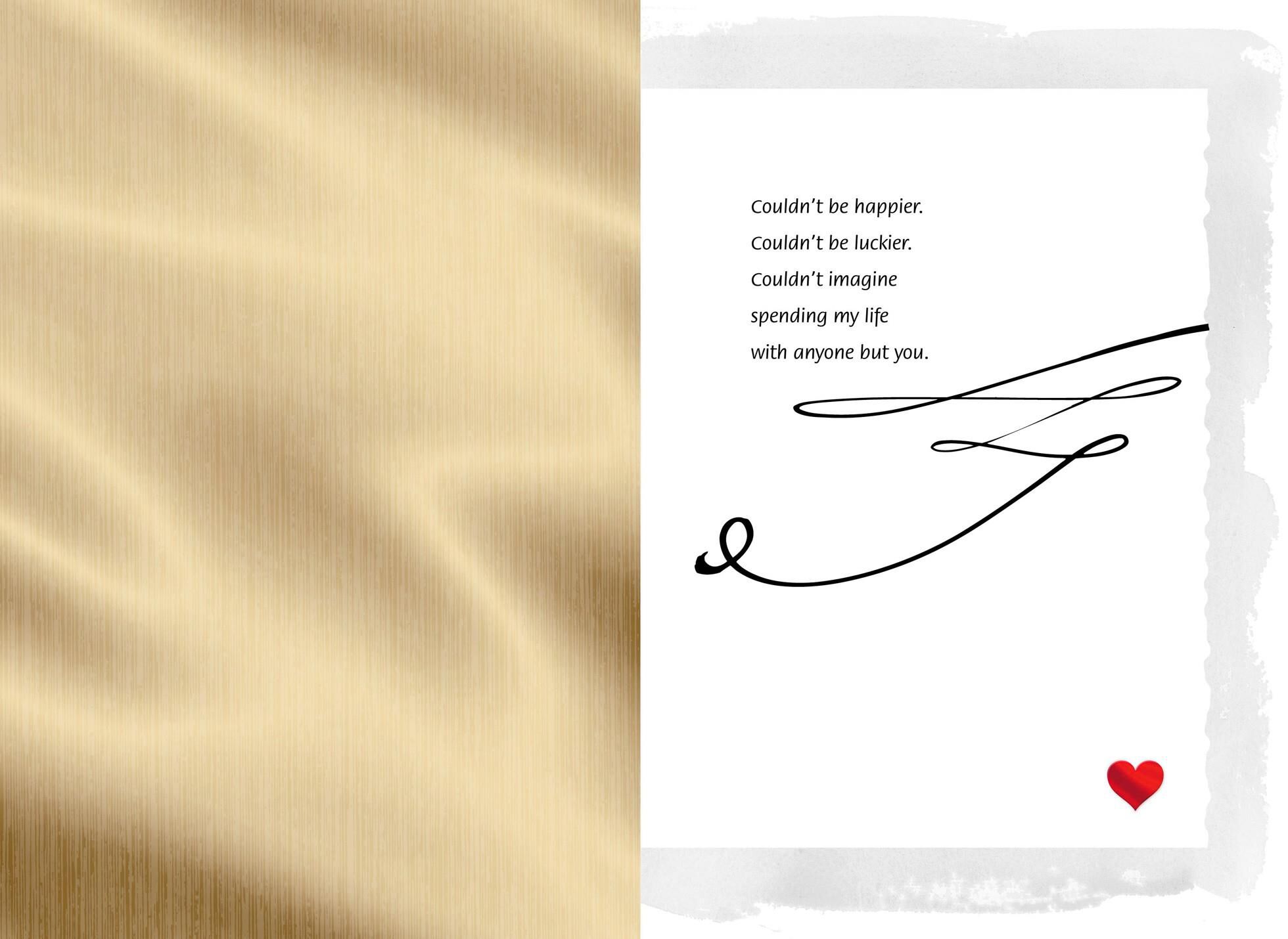 You & Me Calligraphy Valentine's Day Card