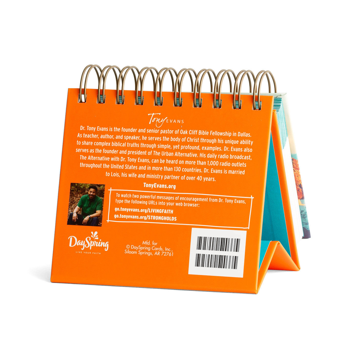 Tony Evans God's Got It 365 Day Perpetual Calendar back image number 2