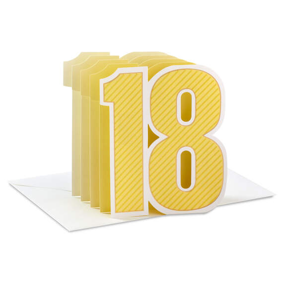 Welcome to Amazing 3D Pop-Up 18th Birthday Card, , large image number 1