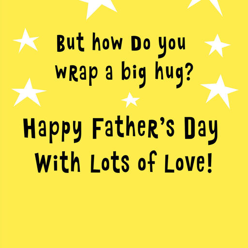 A Big Hug Father's Day Card for Grandpa, 