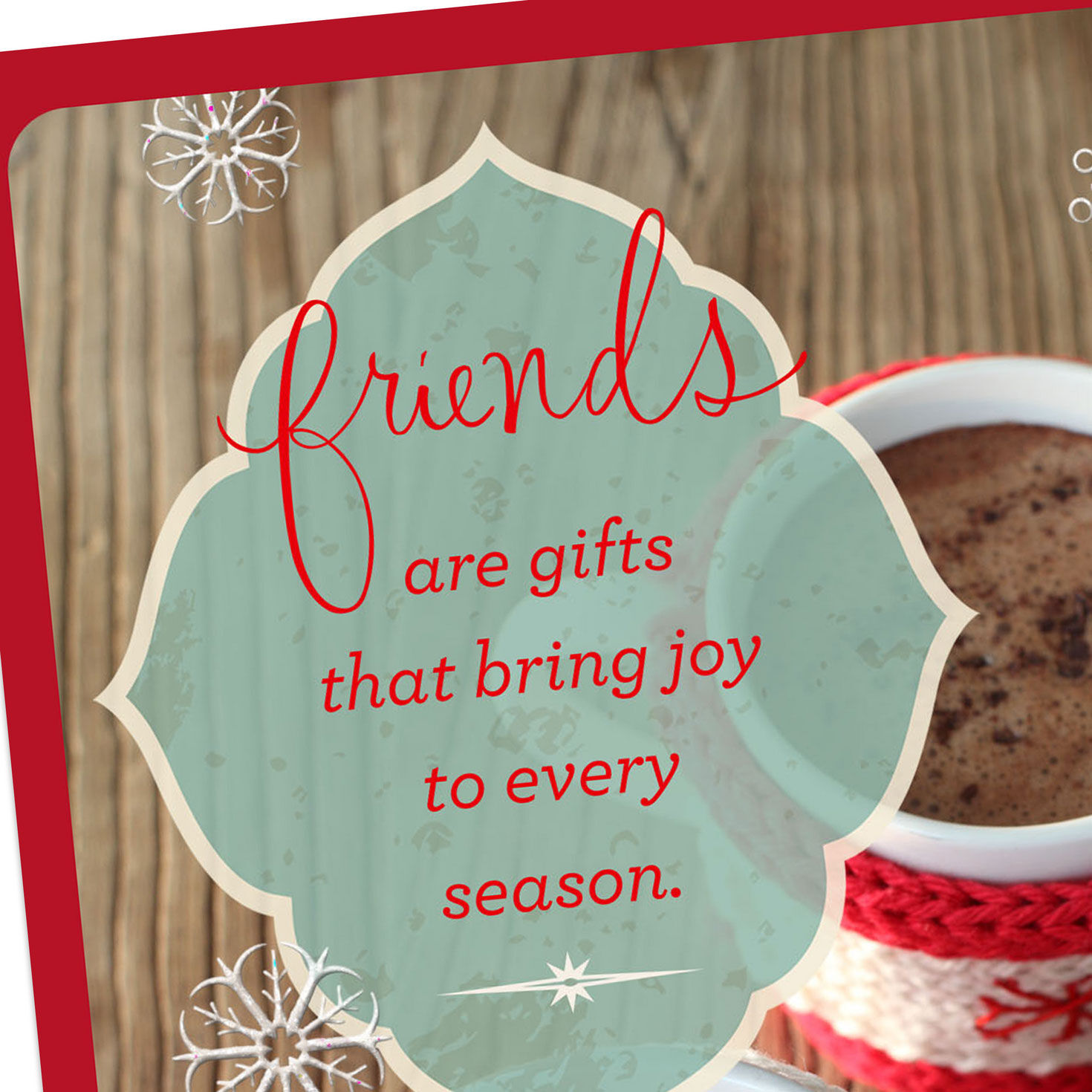 Cocoa Mugs Religious Christmas Card for Friend Card Front Detail image number 5
