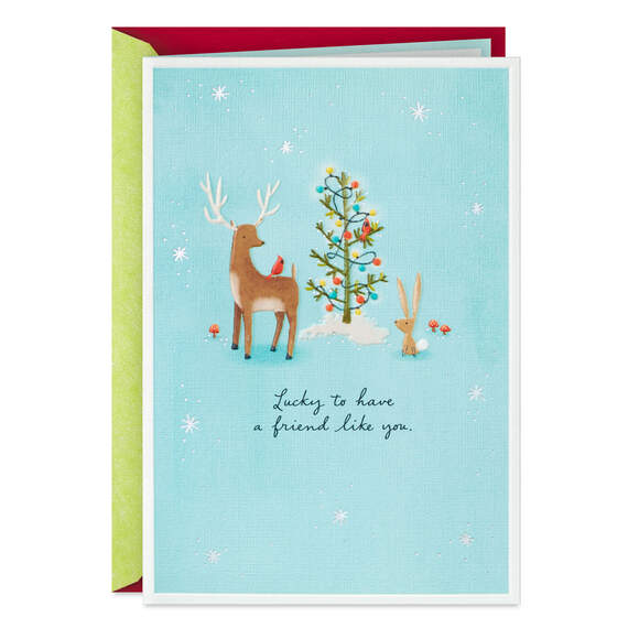 Lucky to Have a Friend Like You Christmas Card, , large image number 1