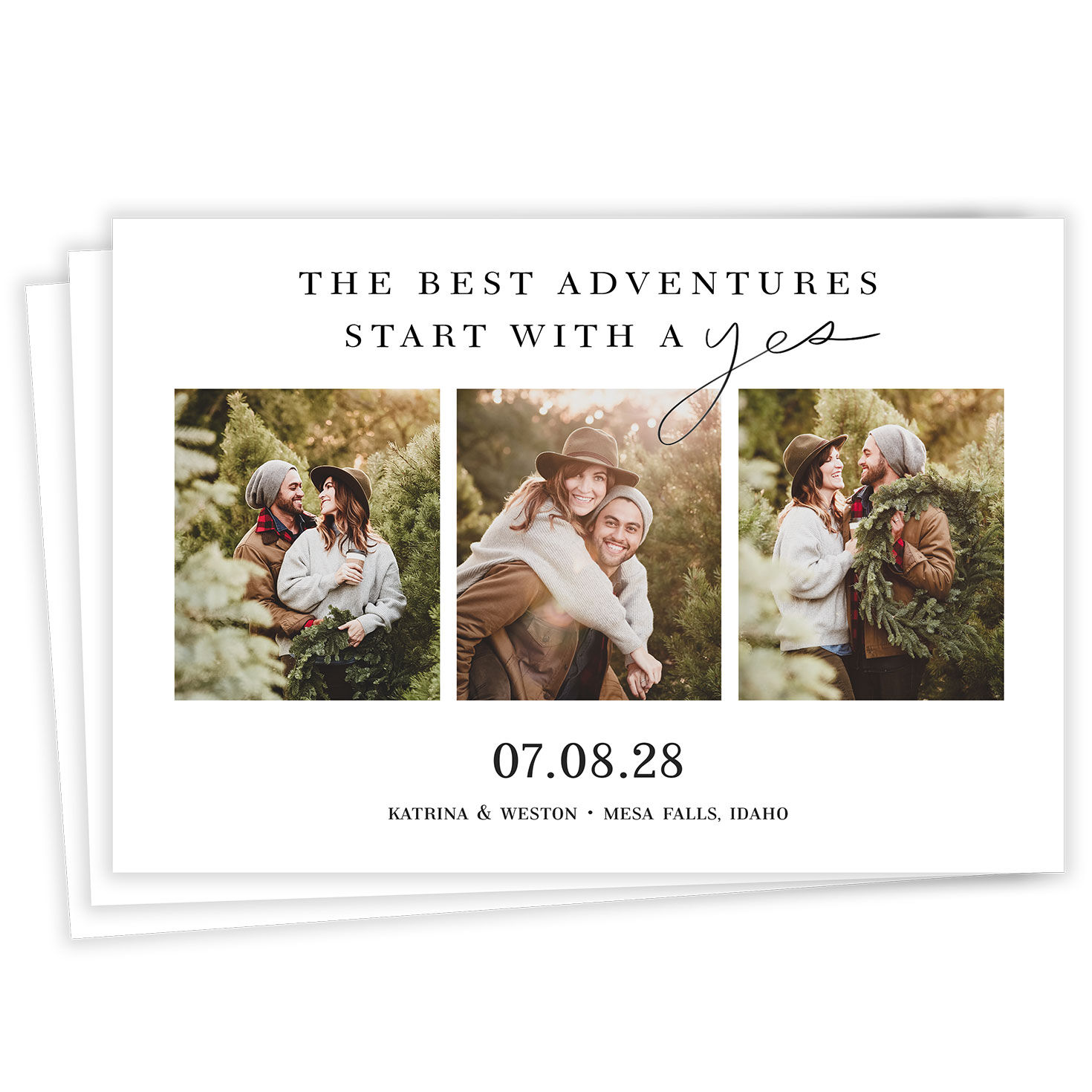 The Best Adventures Start With a Yes Save the Date