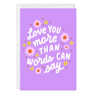 More Than Words Custom Love Card for Her