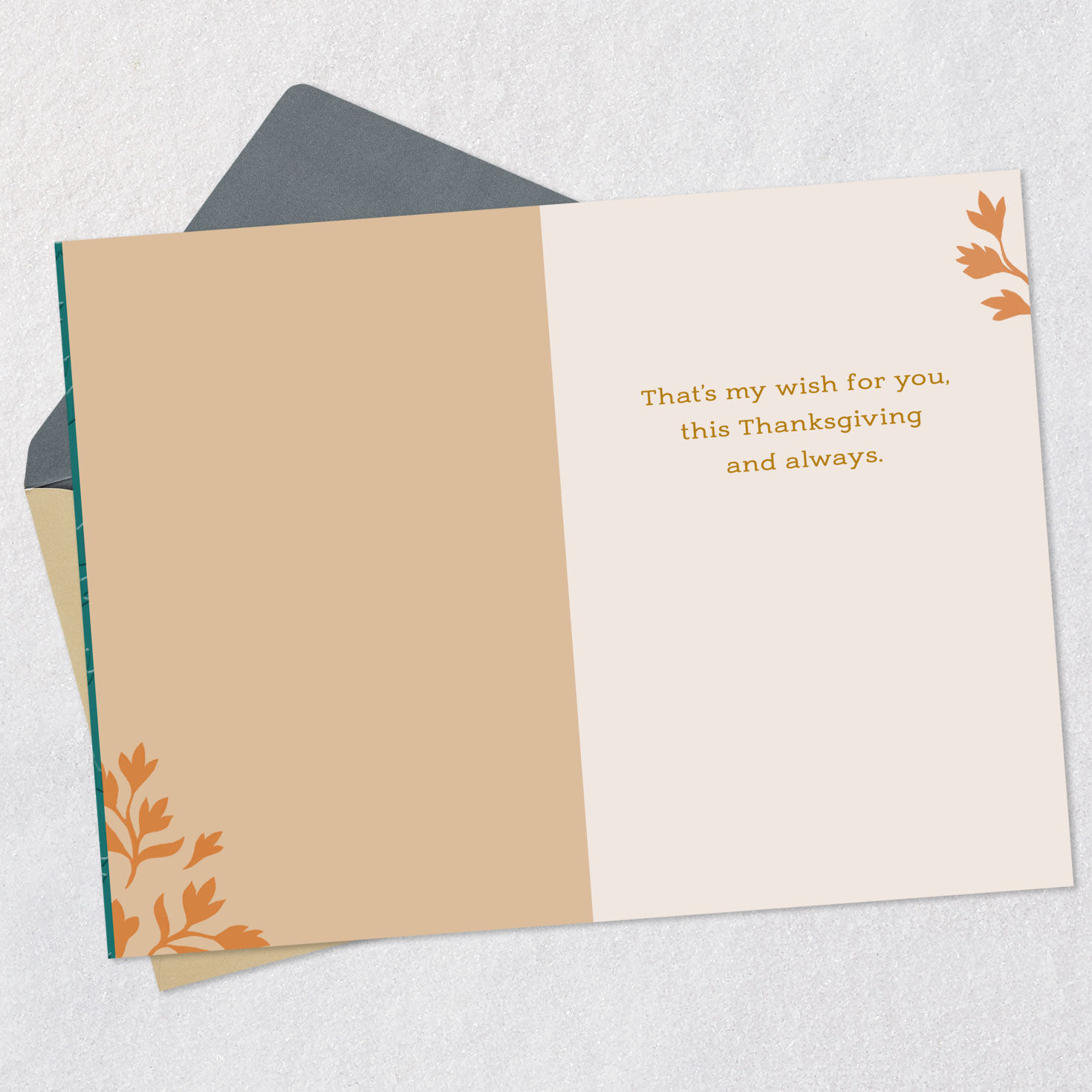 Peace to You Thanksgiving Card, , large image number 3