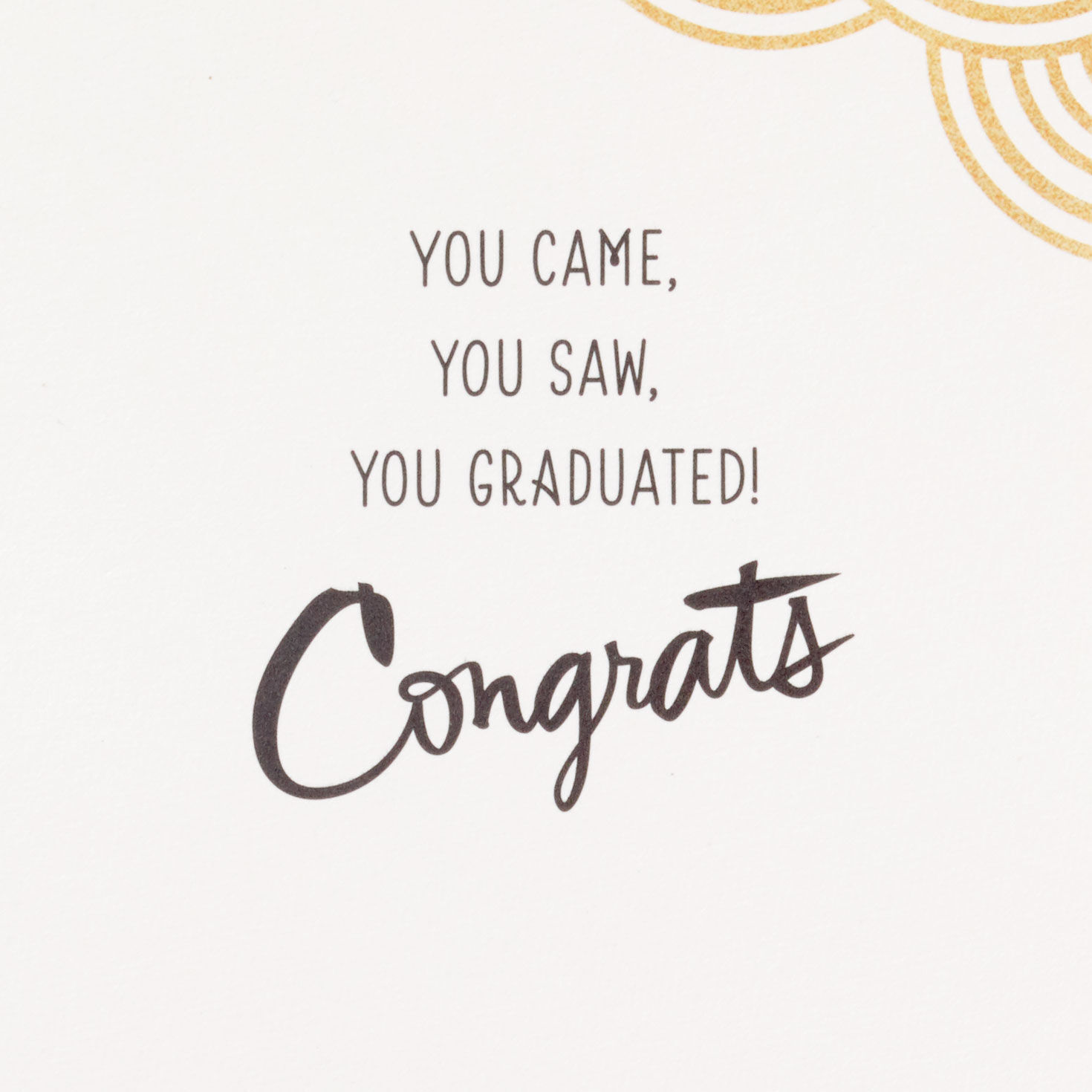 Gold and Silver Arches Graduation Card for Her sentiment image number 2
