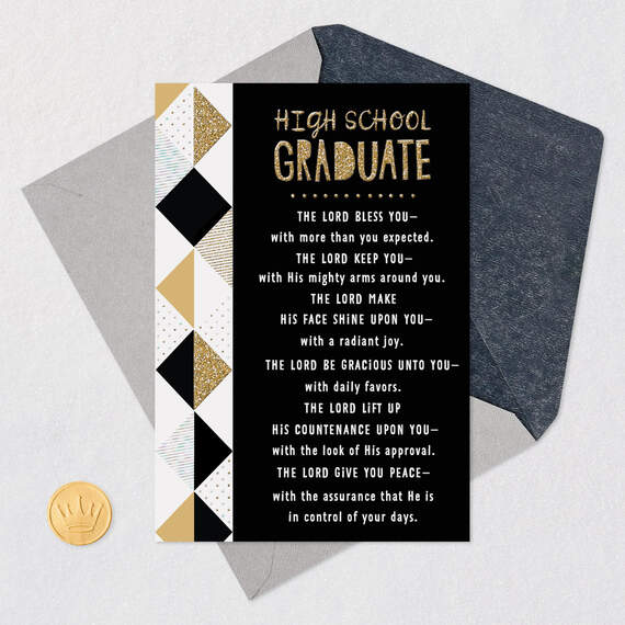 The Lord Bless You High School Graduation Card, , large image number 5