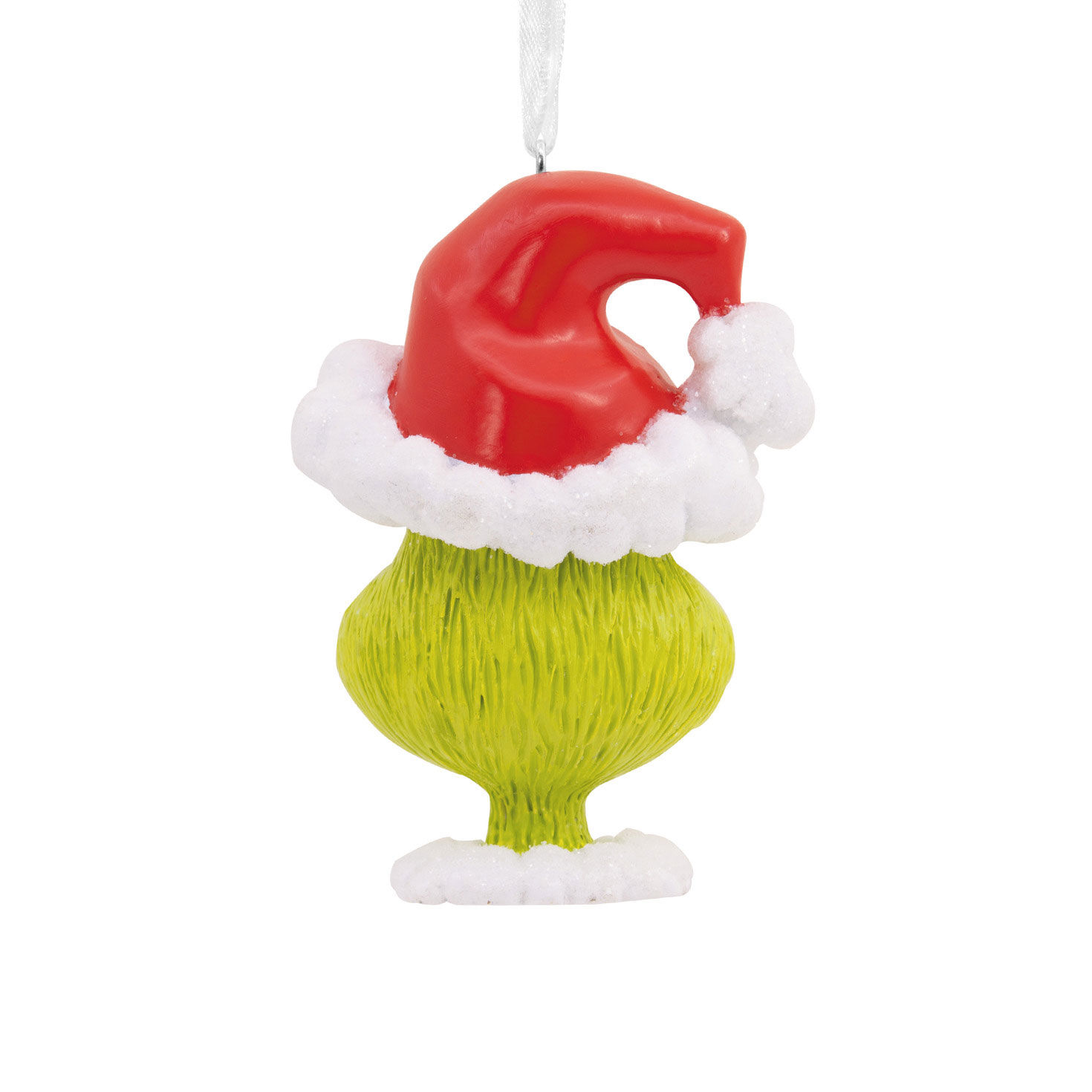 Grinch in Santa Hat Christmas Ornament back image number 4