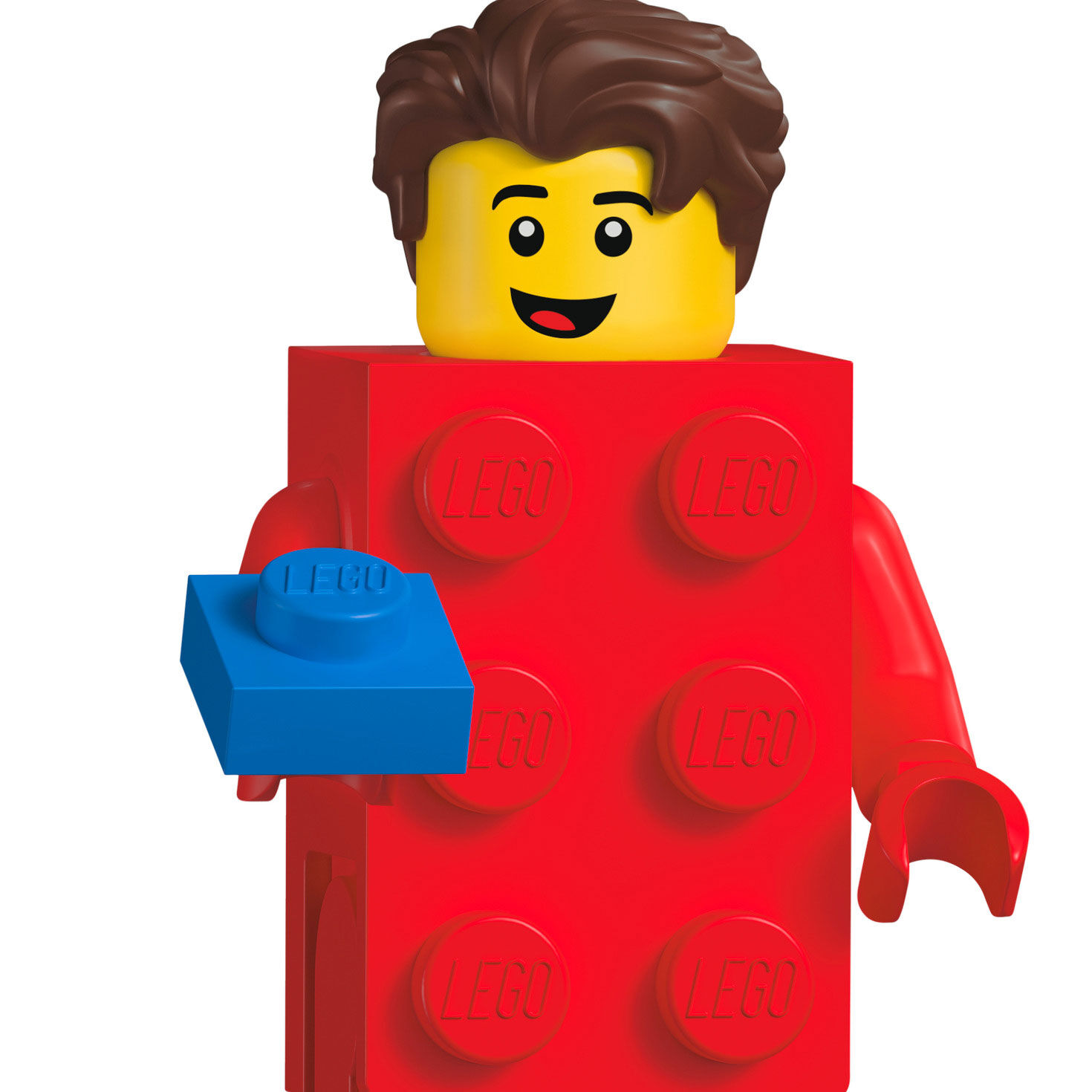 Brick Suit Guy LEGO Minifigure Keepsake Ornament closeup view image number 5