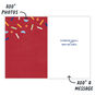 Red With Confetti Personalized Birthday Card  image number 3