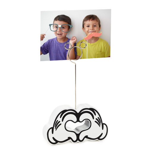 Disney Mickey Mouse Heart Hands Wire Photo Holder, 