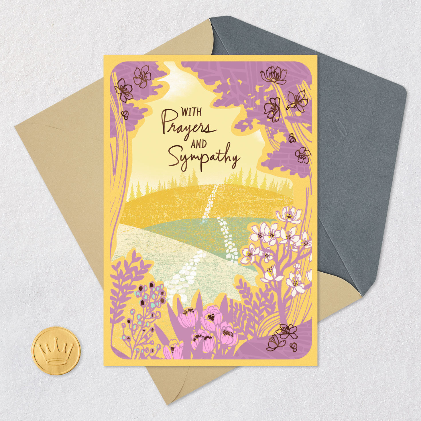 May Your Heart Be Assured Religious Sympathy Card, , large image number 6