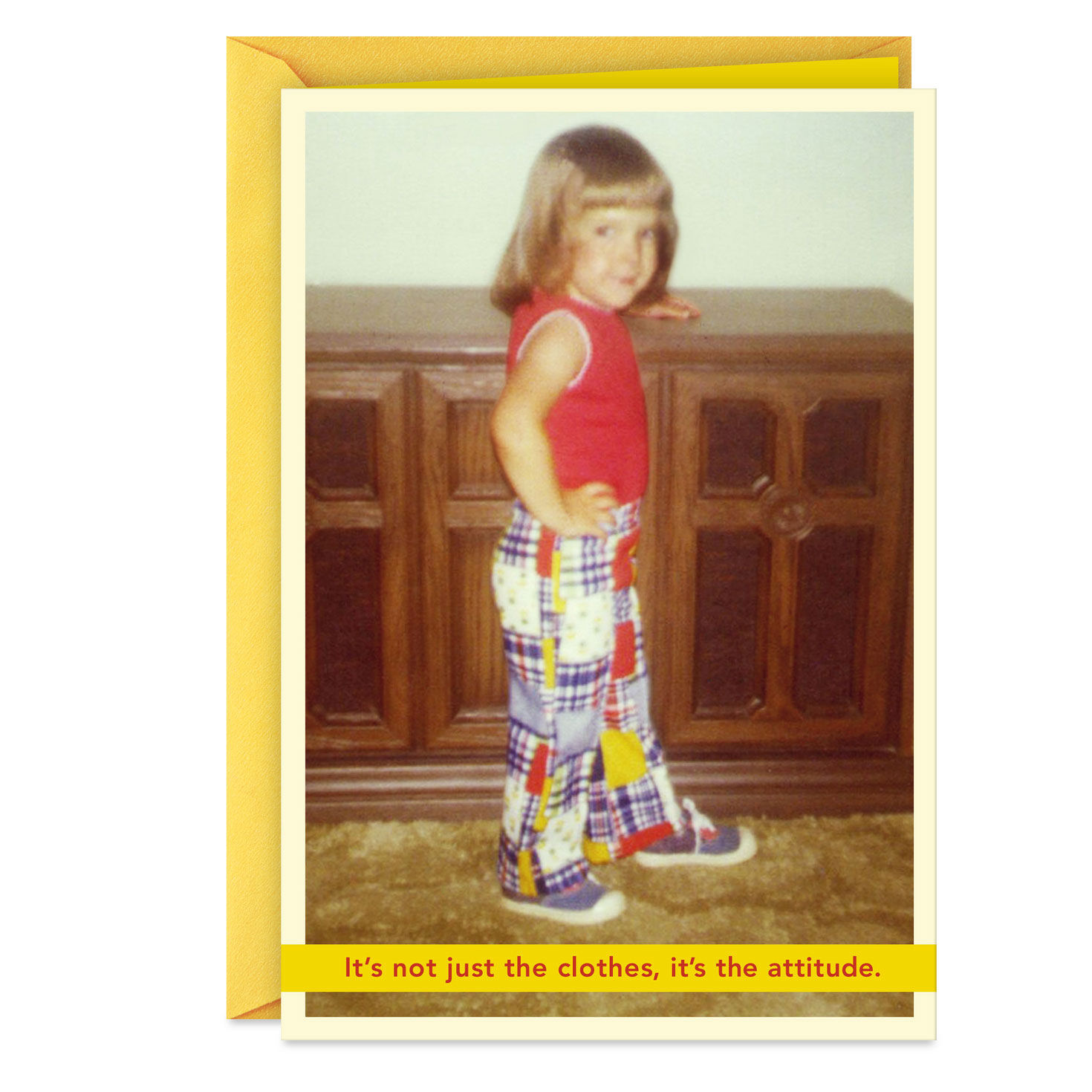 Clothes and Attitude Funny Birthday Card