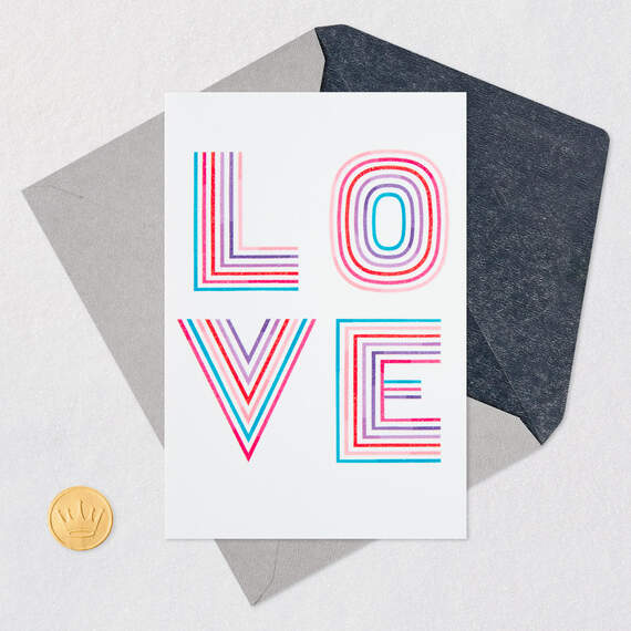 Love You Letters Valentine's Day Card, , large image number 5