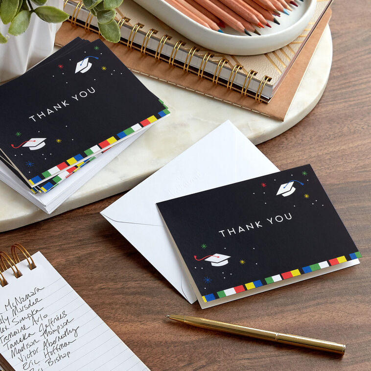 grad gift thank you card Personalized Graduation Thank You Cards