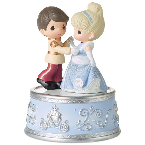 Precious Moments Disney Cinderella and Prince Charming Musical Figurine, 5.4", 