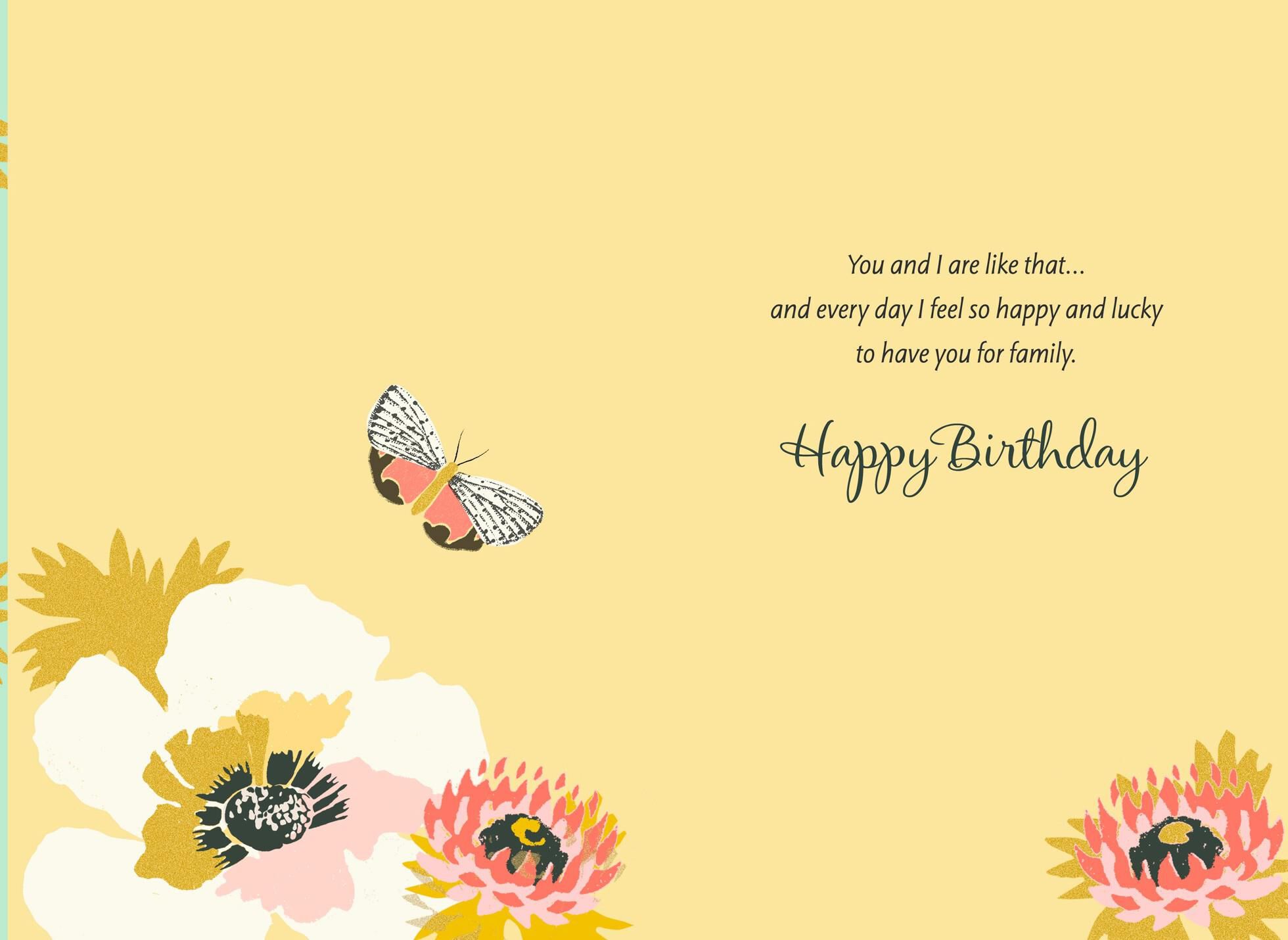 Pink Floral Birthday Card for Great-Grandmother