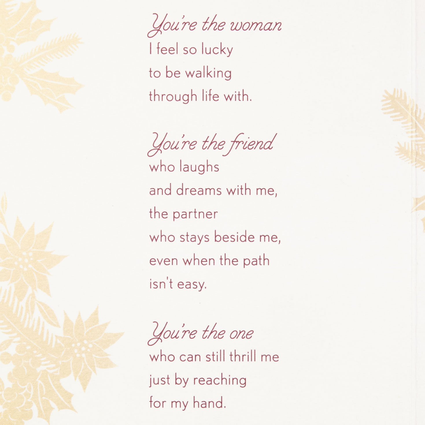 Wife Christmas Card With Removable Wreath Ornament  image number 2