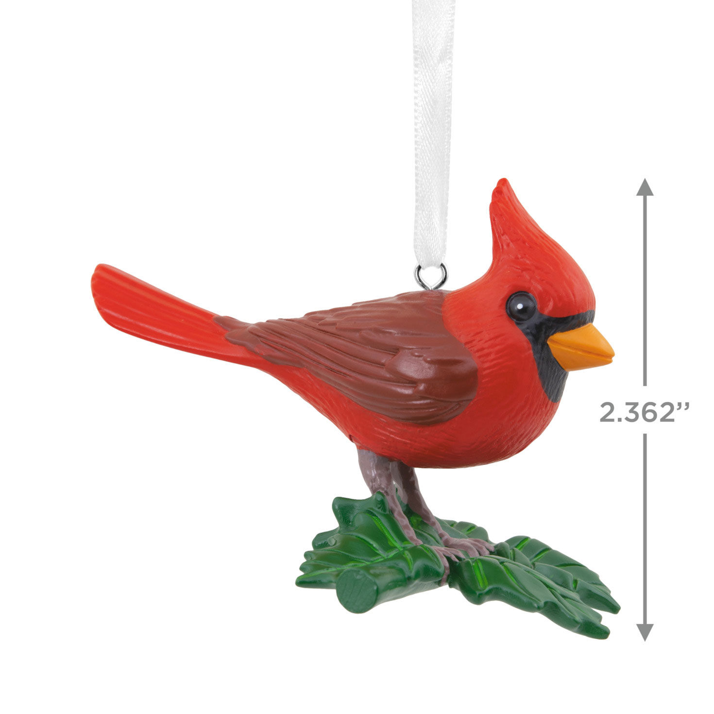 Cardinal Bird Christmas Ornament measurement image number 3