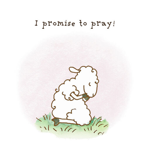 I Promise to Pray Religious Encouragement Card, 